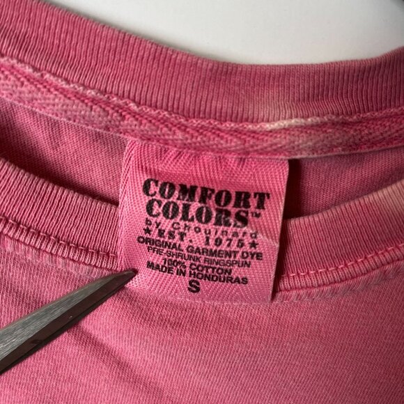 Comfort Colors Jekyll Island GA T Shirt Extra Small XS Adult Pink White Graphic - Picture 4 of 16